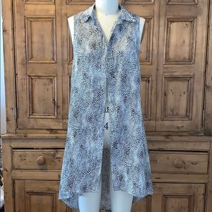 Button up tank dress/shirt